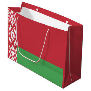 Grand Sac Cadeau Drapeau patriotique biélorusse