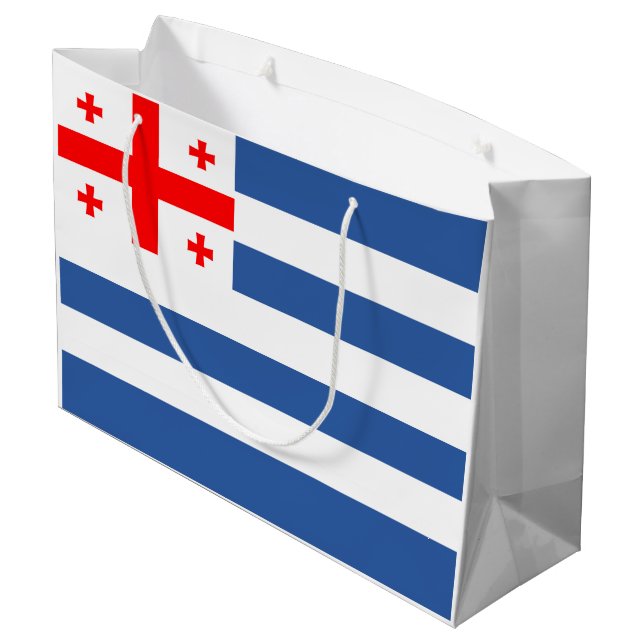 Grand Sac Cadeau Drapeau patriotique d'Adjara (Dos Angle)