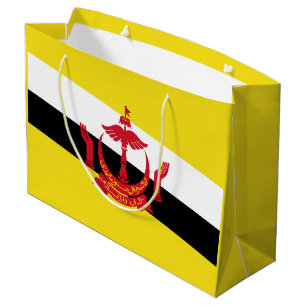 Grand Sac Cadeau Drapeau patriotique de Brunei