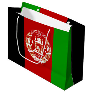 Grand Sac Cadeau Drapeau patriotique de l'Afghanistan