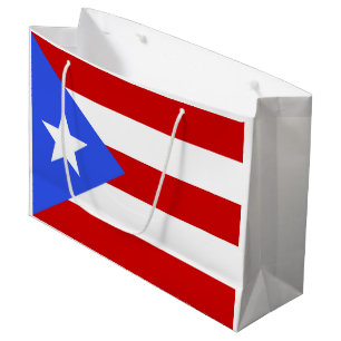 Grand Sac Cadeau Drapeau Porto Rico