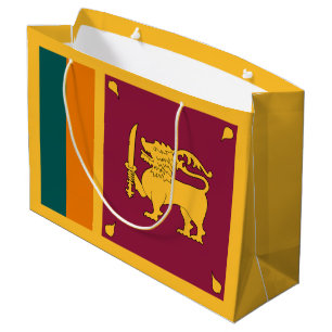 Grand Sac Cadeau Drapeau Sri Lanka