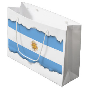 Grand Sac Cadeau Drapeau traditionnel de l'Argentine