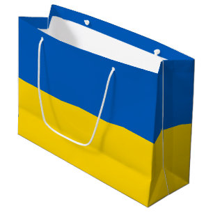Grand Sac Cadeau Drapeau ukrainien