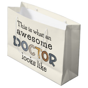 Grand Sac Cadeau Drôle cadeau de docteur Médecin génial