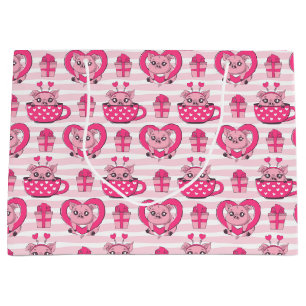 Grand Sac Cadeau Drôle Pun d'amour de porc