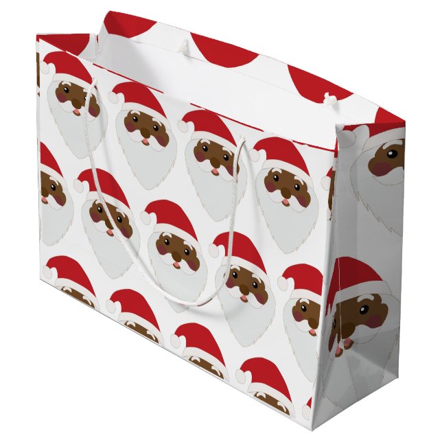 Grand sac cadeau du Père Noël africain (Dos Angle)
