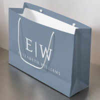 Dusty Blue minimaliste moderne Monogramme élégant