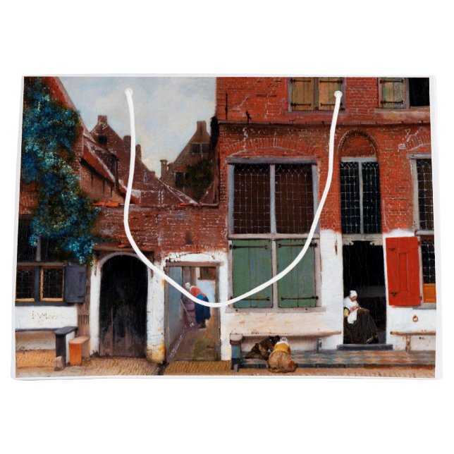 Grand Sac Cadeau Dutch Alley, Johannes Vermeer (Devant)