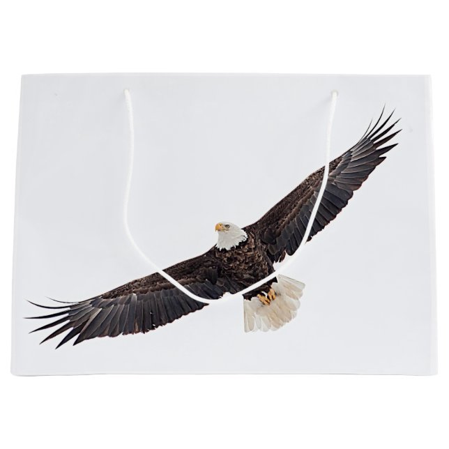 Grand Sac Cadeau Eagle chauve (Devant)