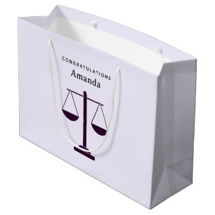 Grand Sac Cadeau Échelles de Justice Services Juridiques Symbole de