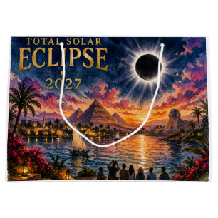 Grand Sac Cadeau Éclipse solaire totale de 2027 en Égypte