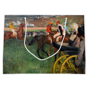 Grand Sac Cadeau Edgar Degas - Aux courses