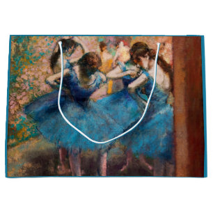 Grand Sac Cadeau Edgar Degas - Danseuses en bleu