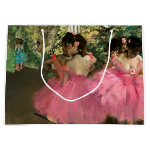 Grand Sac Cadeau Edgar Degas - Danseuses en rose