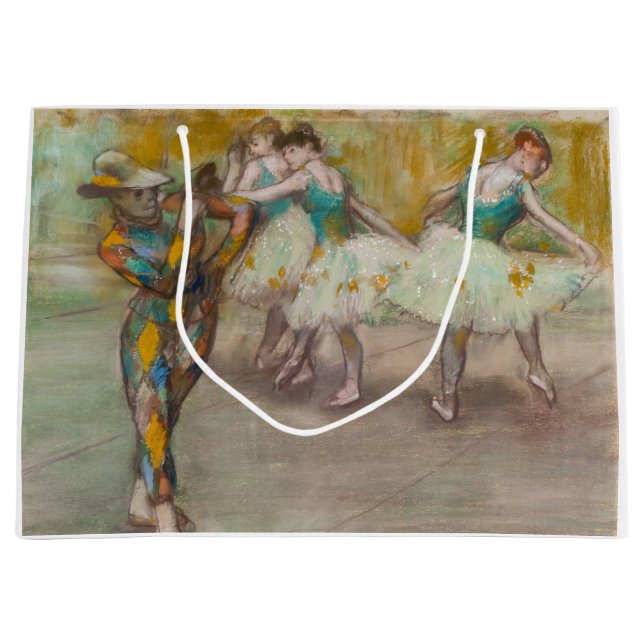 Grand Sac Cadeau Edgar Degas - Harlequin Dance (Devant)