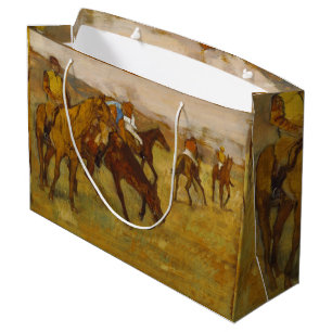 Grand Sac Cadeau Edgar Degas vintage avant la course