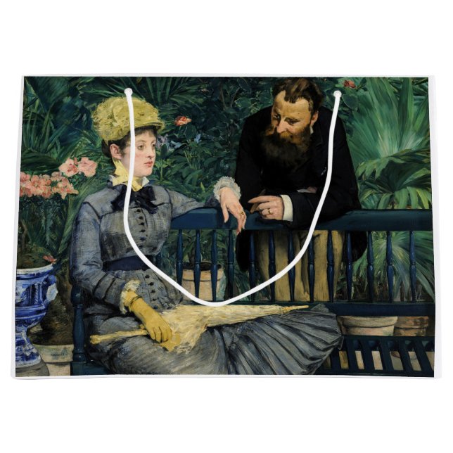 Grand Sac Cadeau Edouard Manet - Dans la serre (Devant)