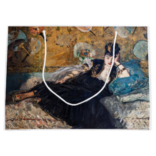 Grand Sac Cadeau Edouard Manet - Lady avec fans