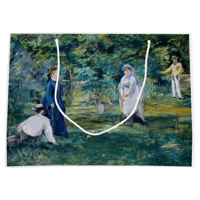 Grand Sac Cadeau Edouard Manet - Un jeu de Croquet (Devant)