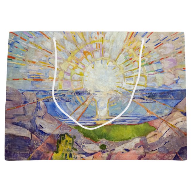 Grand Sac Cadeau Edvard Munch - Le Soleil 1911 (Devant)