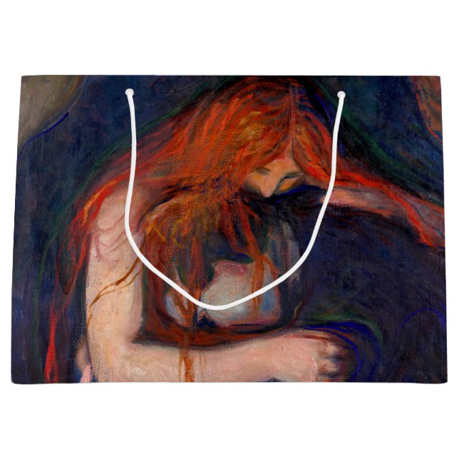 Grand Sac Cadeau Edvard Munch - Vampire / Amour et douleur (Devant)