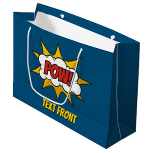 Grand Sac Cadeau Effet audio comique Pow