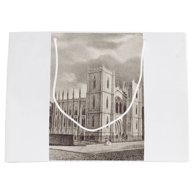 Grand Sac Cadeau Église chrétienne médiévale (Devant)