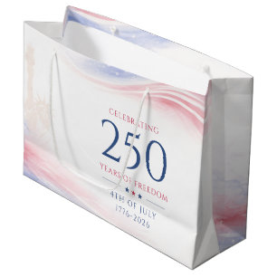 Grand Sac Cadeau Élégant 250e Jour de l'Indépendance américaine 4 j