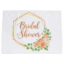 Élégant floral et or pour la fête prénuptiale
