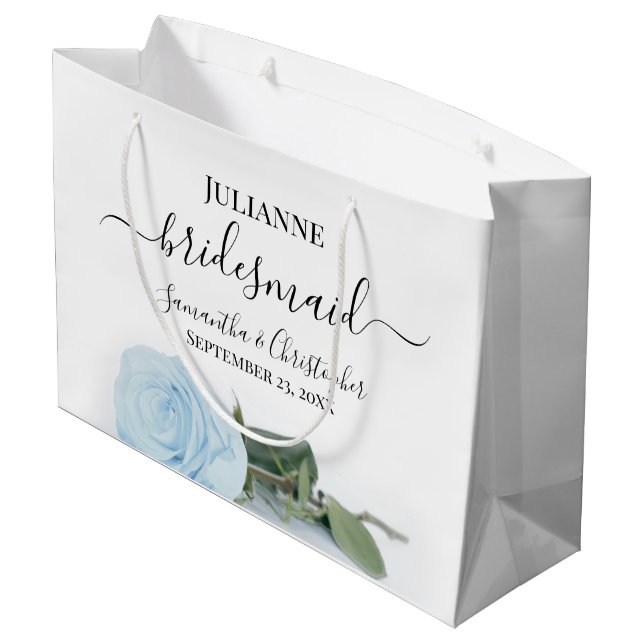 Grand Sac Cadeau Élégant Rose bleu clair bleu foncé Mariage Bridesm