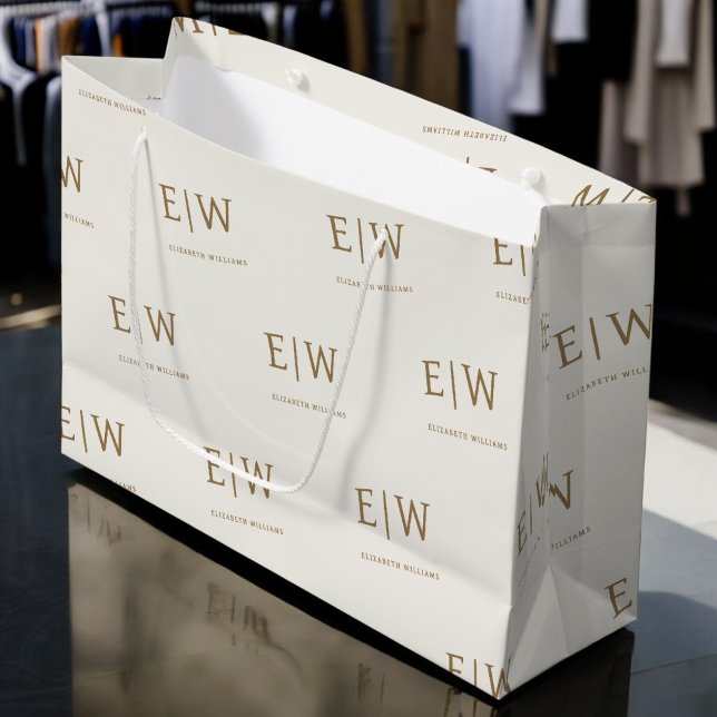 Grand Sac Cadeau Emballage d'entreprise commercial personnalisé ave (Créateur téléchargé)