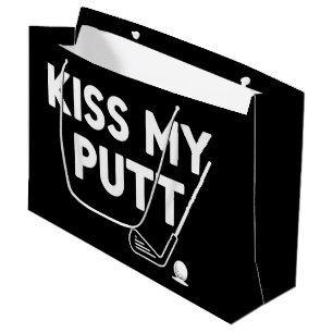 Grand Sac Cadeau Embrasse Mon Putt Golf Blagues Drôles Golfeur Sarc