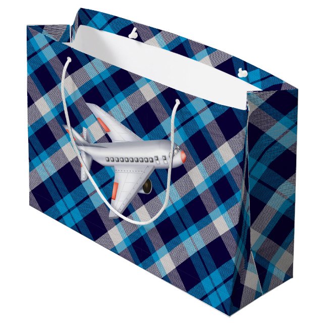 Grand Sac Cadeau En route pour les vacances  (Dos Angle)