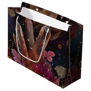 Grand Sac Cadeau Énergie spirituelle d'améthyste Motif céleste