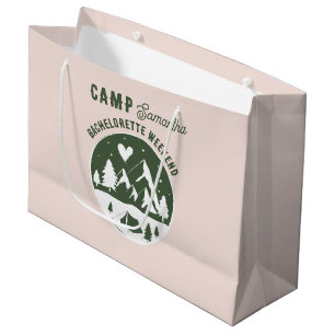 Grand Sac Cadeau Enterrement de vie de jeune fille Camping Bach Wee