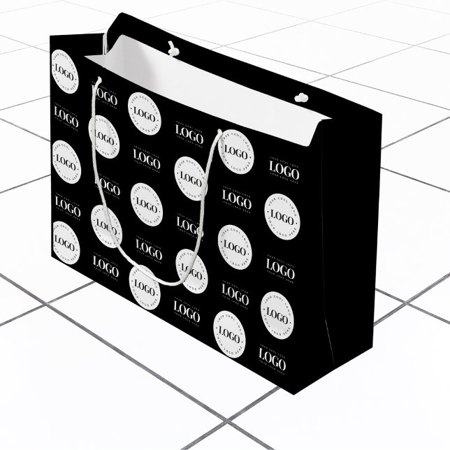 Grand Sac Cadeau Entreprise de Colmpany personnalisée à deux logos  (Créateur téléchargé)