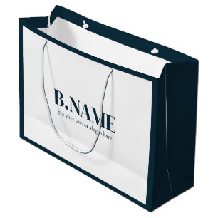 Grand Sac Cadeau Entreprise Logo Société Professionnelle d'entrepri
