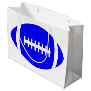 Grand Sac Cadeau Équipe de Blue Football Player ou banquet Sports