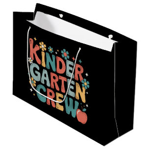 Grand Sac Cadeau Équipe de maternelle rentrée scolaire Enseignant