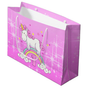 Grand Sac Cadeau Ęr anniversaire de licorne