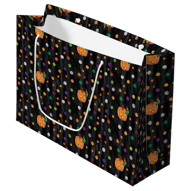 Grand Sac Cadeau Eric Carle | Halloween Polka Motif (Devant Angle)