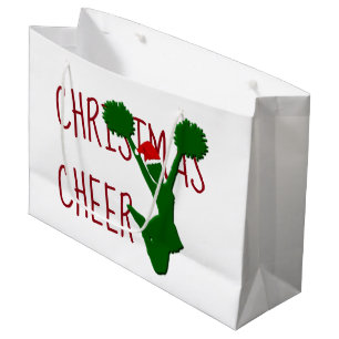 Grand Sac Cadeau Esprit de vacances de pom-pom girl d'acclamation