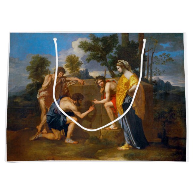 Grand Sac Cadeau Et dans Arcadia ego, Poussin (Devant)