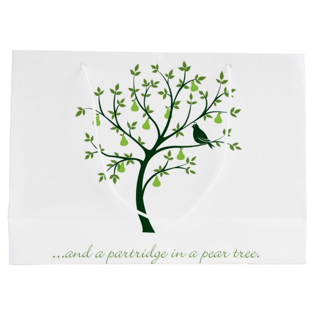 Grand Sac Cadeau Et une perdrix dans un poirier (Dos)
