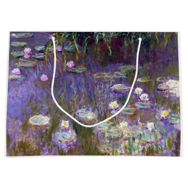 Grand Sac Cadeau Etang Lily, Monet (Devant)