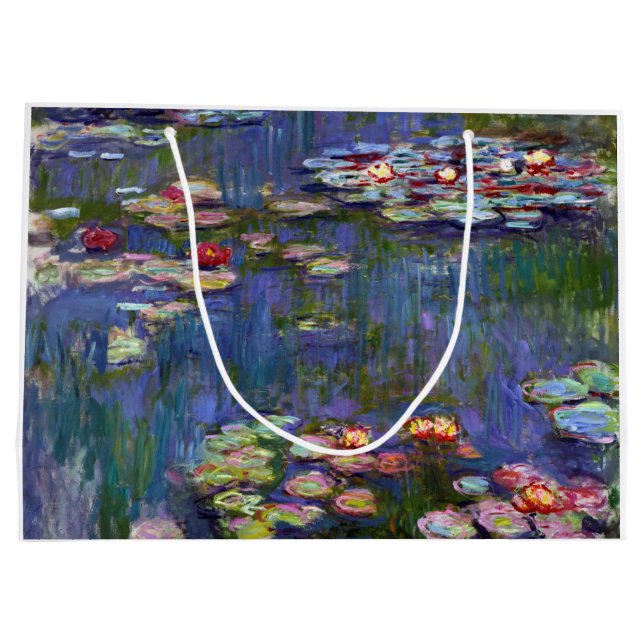 Grand Sac Cadeau Etang Lily, Monet (Dos)