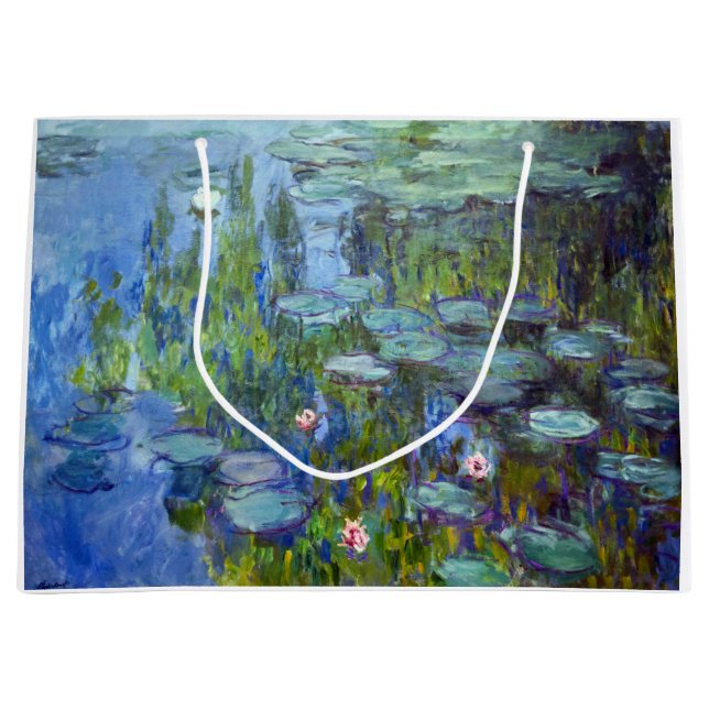 Grand Sac Cadeau Etang Lily, Monet (Devant)