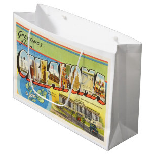 Grand Sac Cadeau État souvenir CORRECT de Vintage voyage de