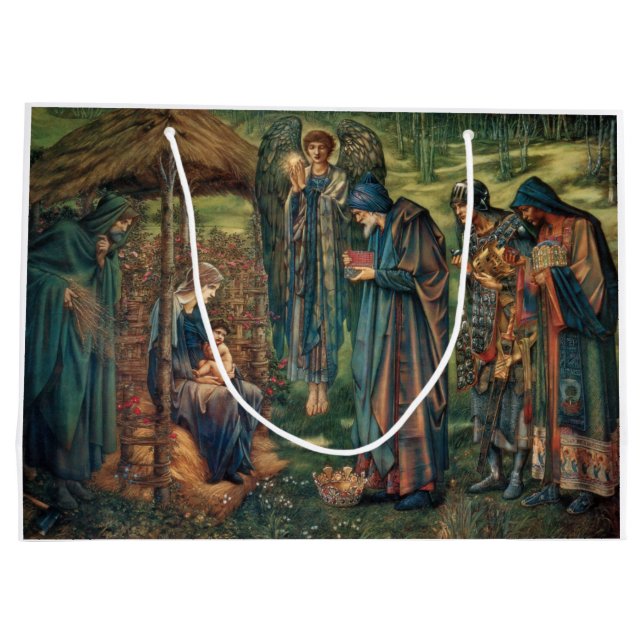 Grand Sac Cadeau Étoile de Bethléem (par Edward Burne-Jones) (Dos)